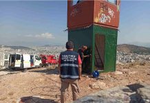 Αποκατάσταση ζημιών στο πυροφυλάκιο στον λόφο Γρανικού