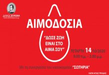 Δ. Βύρωνα: Με τηλεφωνικό ραντεβού η εθελοντική Αιμοδοσία στις 14 Οκτωβρίου
