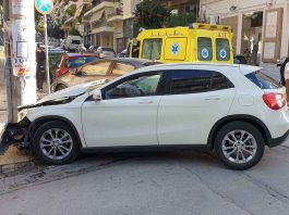 Τροχαίο ατύχημα στην οδό Αγίας Σοφίας
