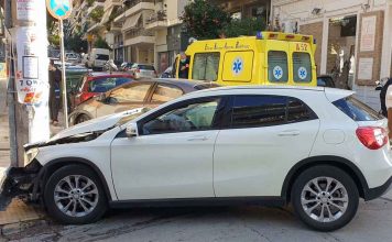 Τροχαίο ατύχημα στην οδό Αγίας Σοφίας