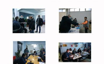 Μάσκες προστασίας στους εργαζόμενους από το Σωματείο Εργαζομένων Δ. Βύρωνα
