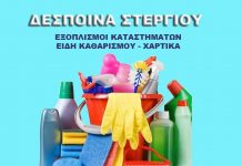 Δέσποινα Στεργίου: Είδη καθαρισμού – Χαρτικά