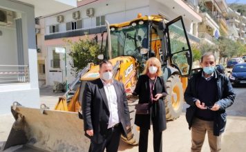 Επίσκεψη της Ρένας Δούρου στο αντιπλημμυρικό έργο Καρέα – Ηλιούπολης και στα Προσφυγικά (Καρέα)