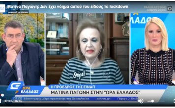 Παγώνη: Δεν έχει νόημα αυτό το lockdown – Να ανοίξουν σχολεία, λιανεμπόριο, εστίαση