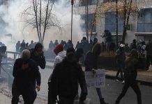 Επεισόδια σε διαδήλωση κατά των μέτρων για τον κορωνοϊό στις Βρυξέλλες.