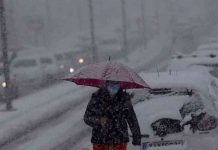 Σε κλοιό χιονιά ο Βύρωνας