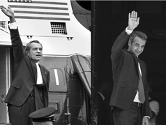 H ανακοίνωση της παραίτησης Νίξον για το σκάνδαλο παρακολουθήσεων Γουότεργκειτ