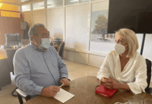 Επίσκεψη της Ρένας Δούρου σε έργα της Δύναμης Ζωής στην Καισαριανή και συνάντηση με τον Δήμαρχο Χρ. Βοσκόπουλο