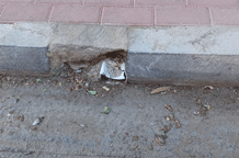 Απαράδεκτα τα έργα διαπλατύνσεων των πεζοδρομίων στην Αγορά του Βύρωνα