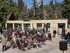 Ο Δήμαρχος Καισαριανής σε ενημερωτική συγκέντρωση στο Σκοπευτήριο