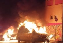 Εμπρηστική επίθεση στου Ζωγράφου: Στις φλόγες σχολικά, ΙΧ και μοτοσικλέτες