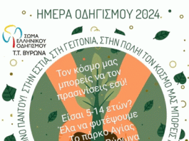 Βύρωνας: Δενδροφύτευση με αφορμή την Ημέρα Οδηγισμού – Πάρκο Αγίας Τριάδας – Κυριακή 10/11/2024, ώρα 11:00