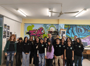 Συνάντηση της ομάδας V-Space του 5ου Λυκείου με το Δήμαρχο Βύρωνα Αλέξη Σωτηρόπουλο