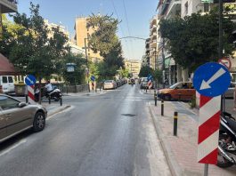 Ολοκληρώθηκε η παρέμβαση για την ασφάλεια των πολιτών στη συμβολή των οδών Χρυσοστόμου Σμύρνης και Αδαμαντίου Κοραή