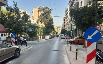 Ολοκληρώθηκε η παρέμβαση για την ασφάλεια των πολιτών στη συμβολή των οδών Χρυσοστόμου Σμύρνης και Αδαμαντίου Κοραή