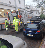 Κακοκαιρία «Byron»: Επιπτώσεις στη αποκομιδή των απορριμμάτων στους δήμους της Αττικής και στο Βύρωνα