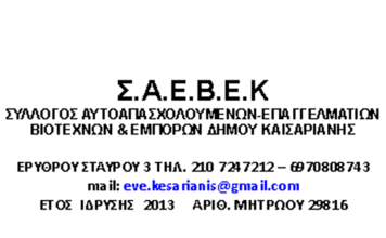 Νέο ΔΣ ΣΑΕΒΕΚ